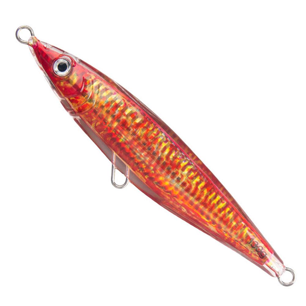 130g Resin Pencil Fishing Lure Sinking Artificial Bait Saltwater Hard Bait for Saltwater Long Casting красный