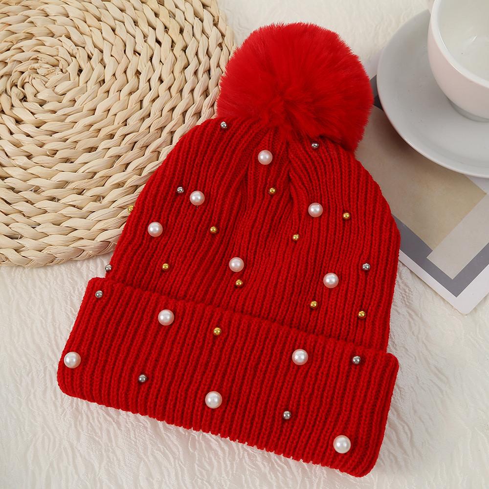 Knitted Hat For Women With Thick Warmth And Windproof Function For Winter Outdoor Use