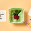 Fair Trade Cute Keychain (Turnip) + Message Card + Checkbox