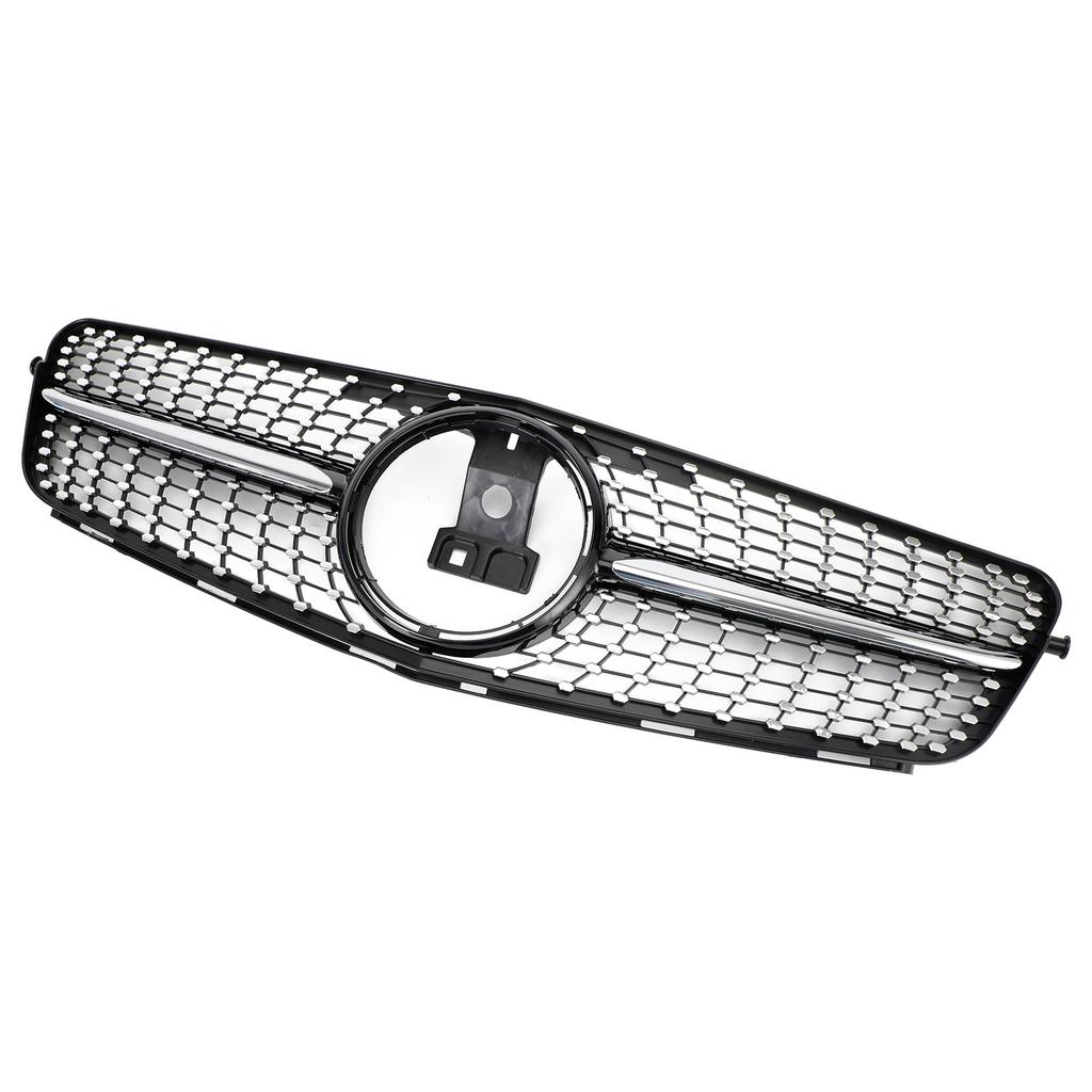 Diamond Front Bumper Grille Grill Fit C-Class Benz W204 C300 C350 2008-2014
