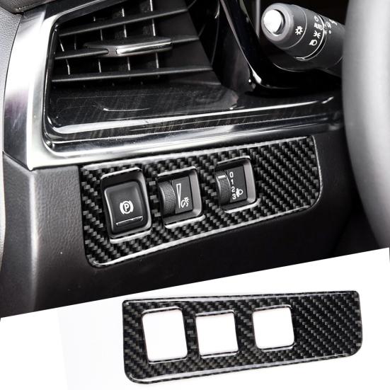 

Электронная наклейка на кнопку ручного тормоза из углеродного волокна, подходит для Cadillac Xt5 2016-2017