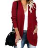 YYFS Women's Fashion Casual Solid Color Print Autumn Winter Long Sleeve Jackets & Coats