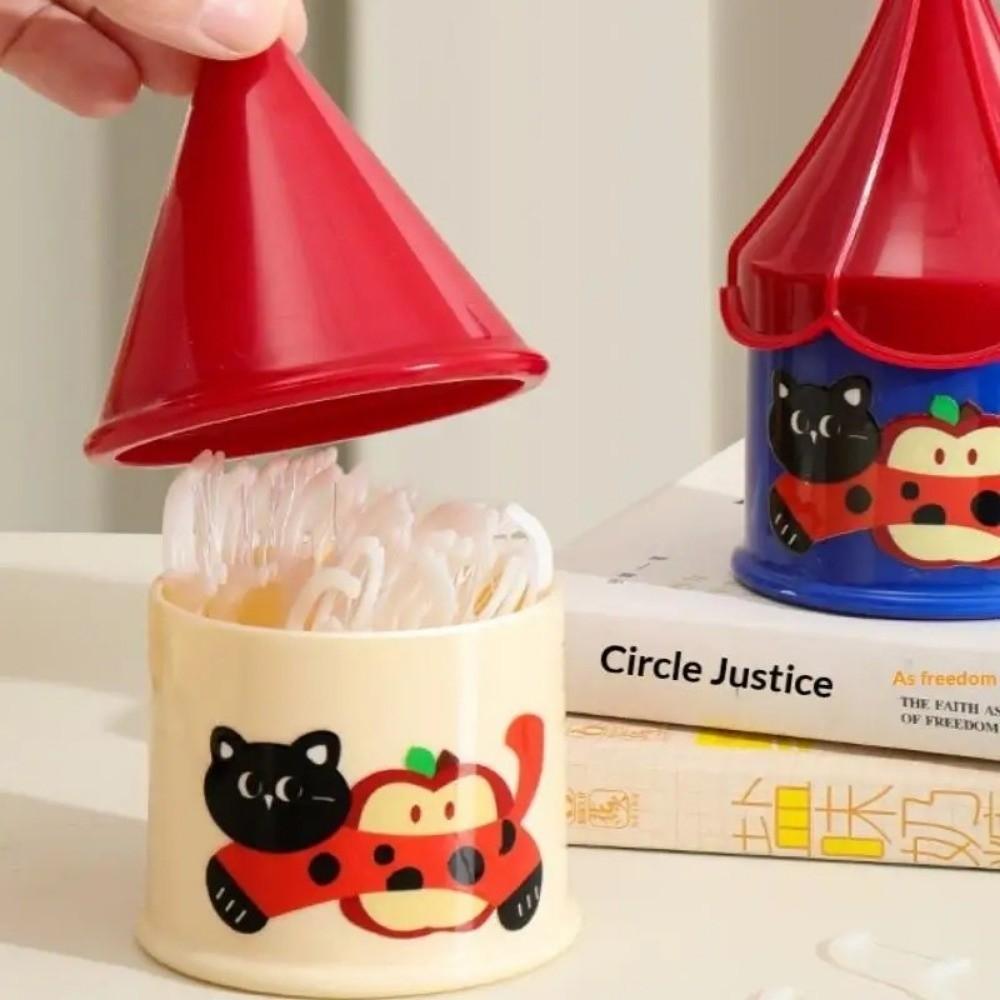 Plastic Toothpick Box Household Storage Box Cute Cotton Pad Box  Jewelry Containers