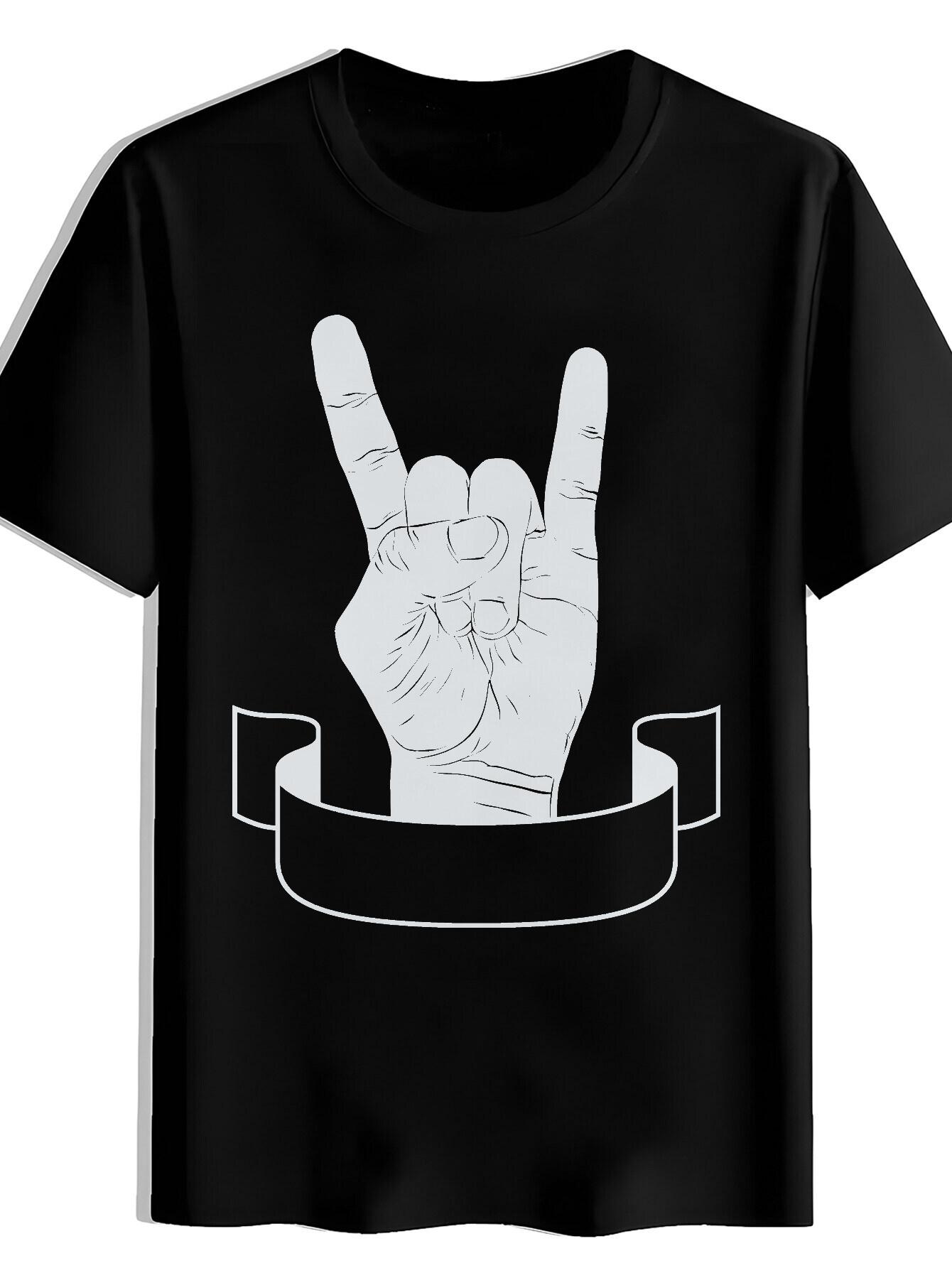 T-shirt Black Short Sleeve with Artistic Chinese Calligraphy & Cultural Motifs - Summer Round Neck Casual Top XXXL