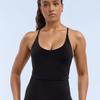 DFYNE new cross shoulder strap backless super soft nylon fitness outdoor top women