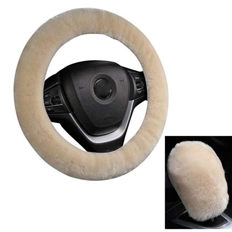 Husă Volan Pluș Blană Iepure Imitație Elastică Iarnă Caldă Anti-alunecare Husă Mâner Unisex