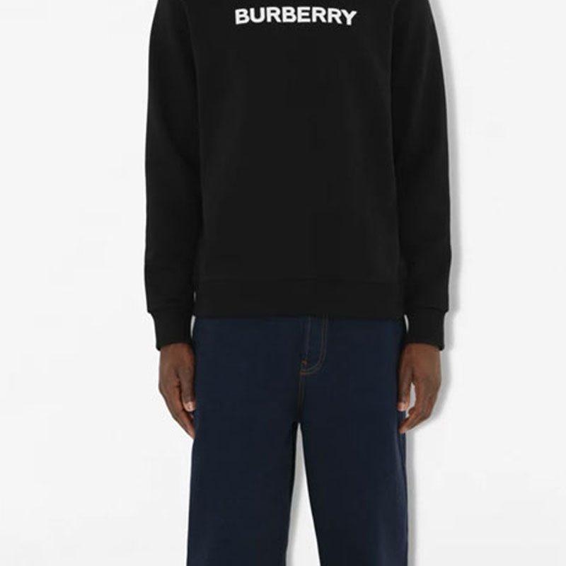 Burberry Logo Print Cotton Sweater 80553121