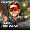 Kapvoe Photochrome Leichte Radsportbrille Herren Randlose Sonnenbrille Rennrad MTB Fahrrad Fahren Sport Damen Brillen UV400