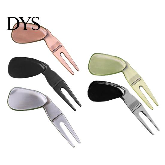 Golf Fork Ergonomic Design Multi-function Comfortable Grip Rustproof High-Hardness Training Divot Tool Aid Ultra-light Golfing Pitch Repair
