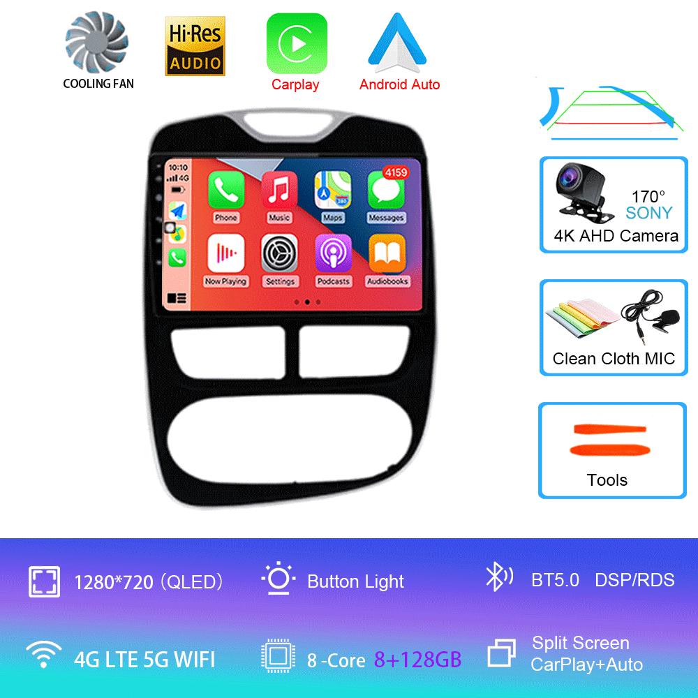 Android14 Car Radio For Renault Clio 4 2012-2016 Multimedia Video Player GPS Navigation Carplay &Android Auto 5G WIFI DSP BT5. 0