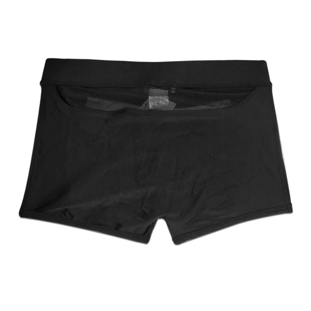 Herren-Badehose, passend für sexy Badebekleidung, Strandkleidung, Bräunen, Surfen, schwarze Blume