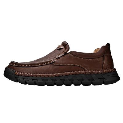 Scarpe in Pelle Uomo Mocassini Casual Design di Lusso Slip-on Scarpe Eleganti da Uomo Stile Tempo Libero Taglia Grande Suola Resistente all'Usura per Esterno