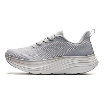 Comfortable Versatile Shock Absorbing Lightweight Low Top Running Shoes Women Sneaker White Gray 122425521-2