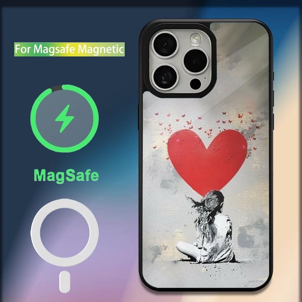 

Street Art Banksy Graffiti Phone Case For iPhone 16,15,14,13,12,11,Plus,Pro,Max,Mini Magsafe Magnetic Wireless Charging iPhone13mini