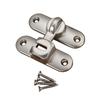 Zinc Alloy Door Lock Lathch Room Door Latch Hardware 90 Degree Locks with Screws for Bedroom Home Security Hotel Garage Bathroom