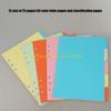 92MF 25 Pack Colorful Index Page 6 Holes Planner Organizers Sturdy ABS Materials