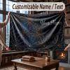 Manta Decorativa com Tema de Arte Personalizada com Nome em Texto Manta Macia e Aconchegante para Casa Sofá Cama