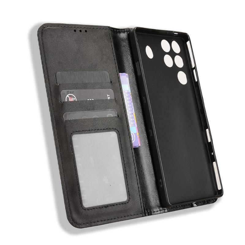 Wallet Card Slot Photo Frame Stand Magnetic Flip Leather Case For ZTE Nubia Redmagic 11 Pro 11 Pro Plus 5G Anti-fall Phone Cover