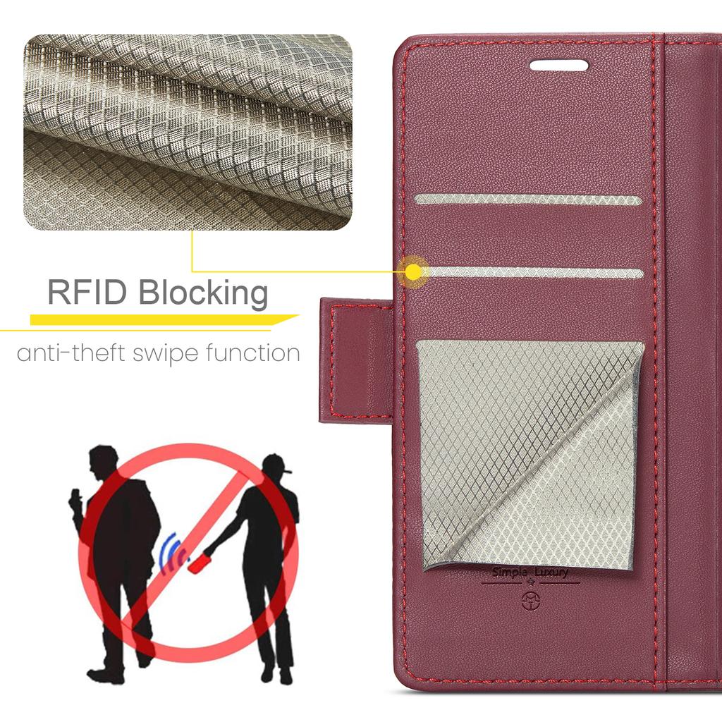 For Google Pixel 10 Pro/10/9 Pro/9 Case CASEME 023 Series RFID Blocking Leather Wallet Stand Phone Cover
