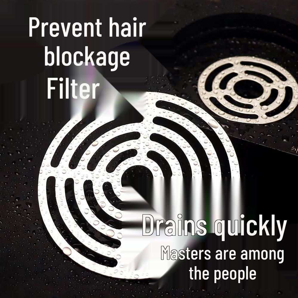 Stainless Steel Bathroom Floor Drain Hair Catcher & Anti-Clog Filter Mesh Cover