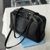 2025 new RO * W niche design minimalist first layer sheepskin single shoulder underarm bowling bag premium commuter bag