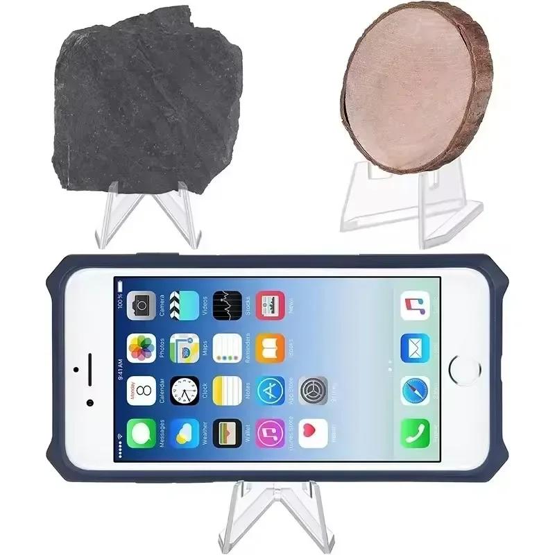 Transparent Acrylic Coin Display Stand Holders Small Easel Rack Card Commemorative Challenge Coin Capsule Holder Support