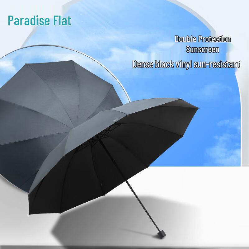 Paragon Double-Size 10-Rib UV Protection Three-Fold Umbrella