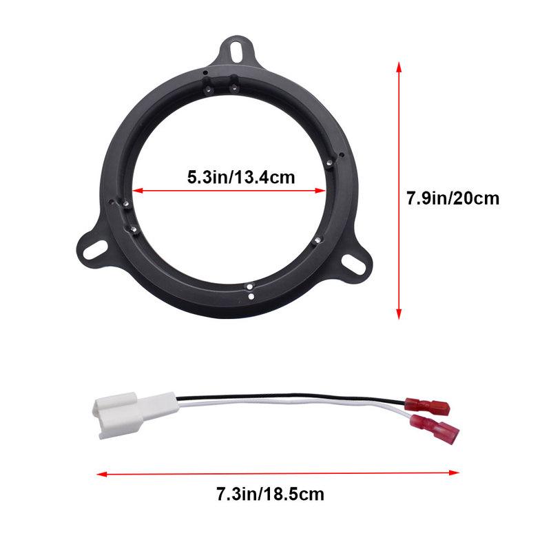 2 Pair Auto Car Rear Front Door Speaker Adapter Bracket Plate for Nissan 350Z 2003-2009 Altima Frontier Maxima Pathfinder Titan