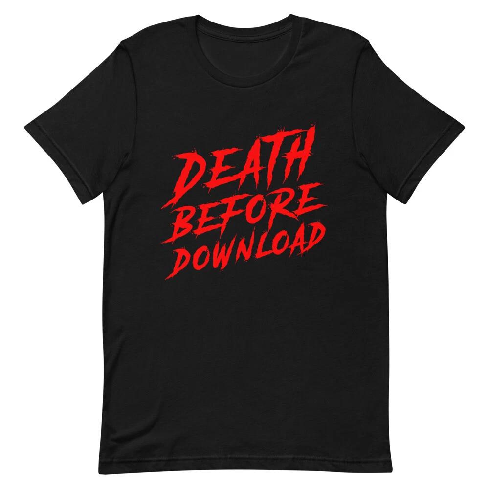 Whistler Ski Death Before Download Blackcomb Skier Skiing Unisex T-Shirt 4XL