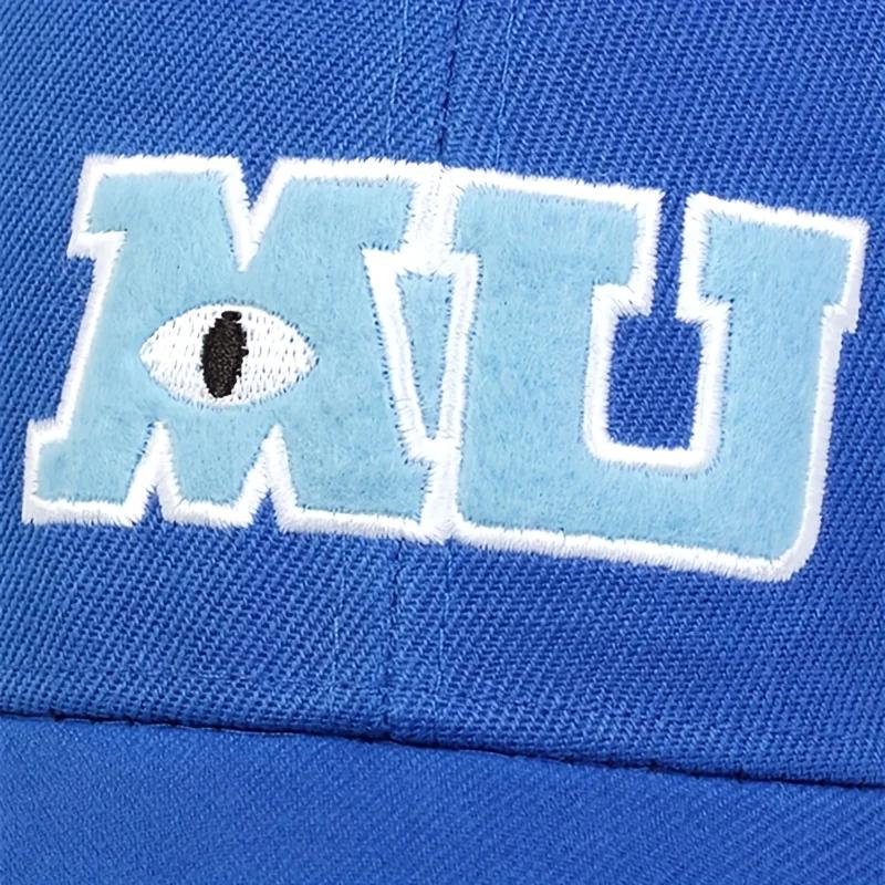 Unisex MU Letter Embroidery Baseball Caps Spring and Autumn Outdoor Adjustable Casual Hats Hip Hop Hat Sunscreen Hat