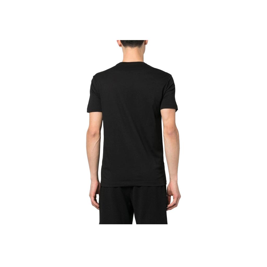 Emporio Armani SS23 EA7 Series Letter Logo Print Crew Neck Short Sleeve T-Shirt Men Tops Black 3RPT19-PJM9Z-1200