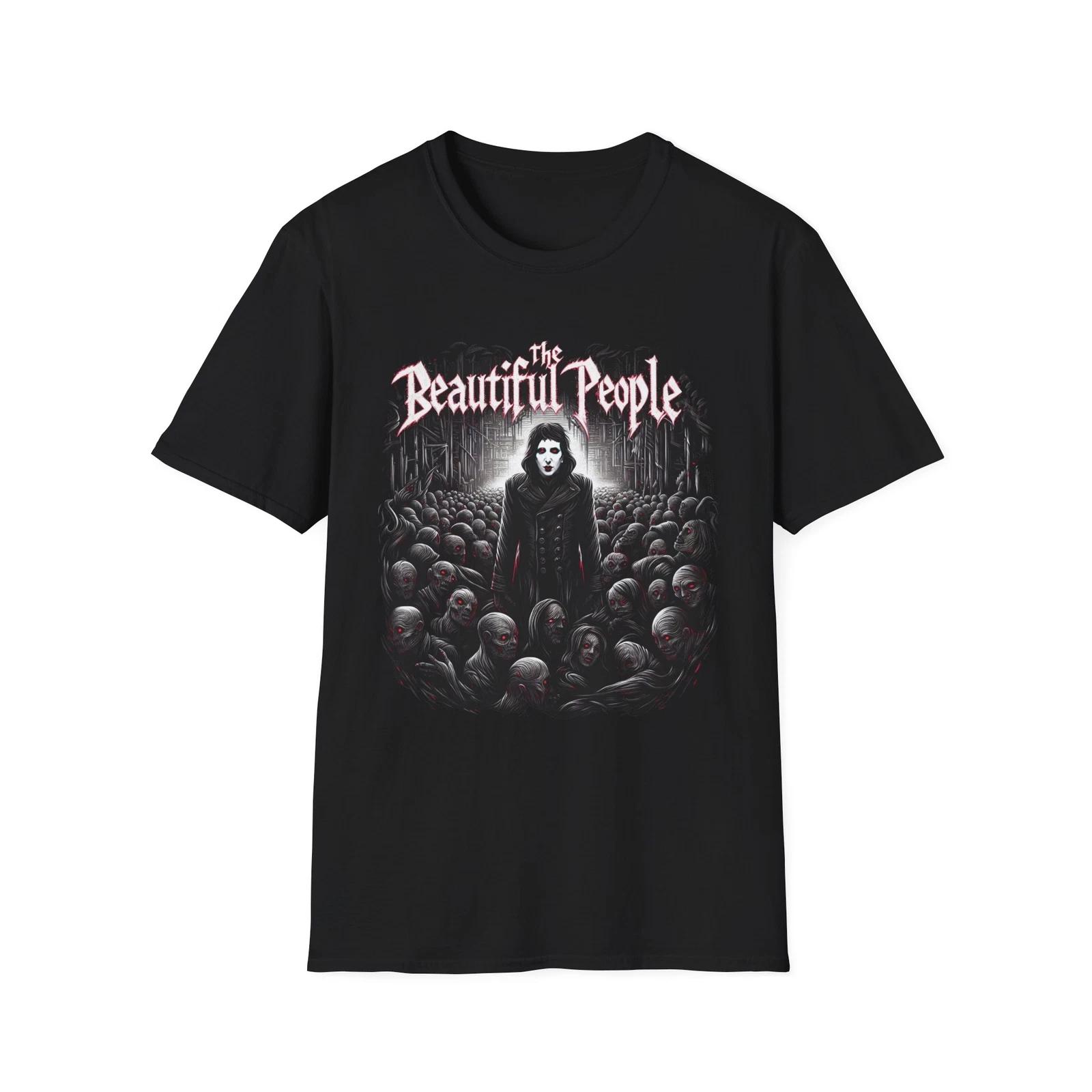 Men s and Women s T-shirts The Beautiful People T-Shirt – Industrial Metal Shock Rock Tee XXL