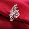 Vintage hohle Blume Fingerring Frauen Hochzeit Cocktail Party Schmuck Geschenk