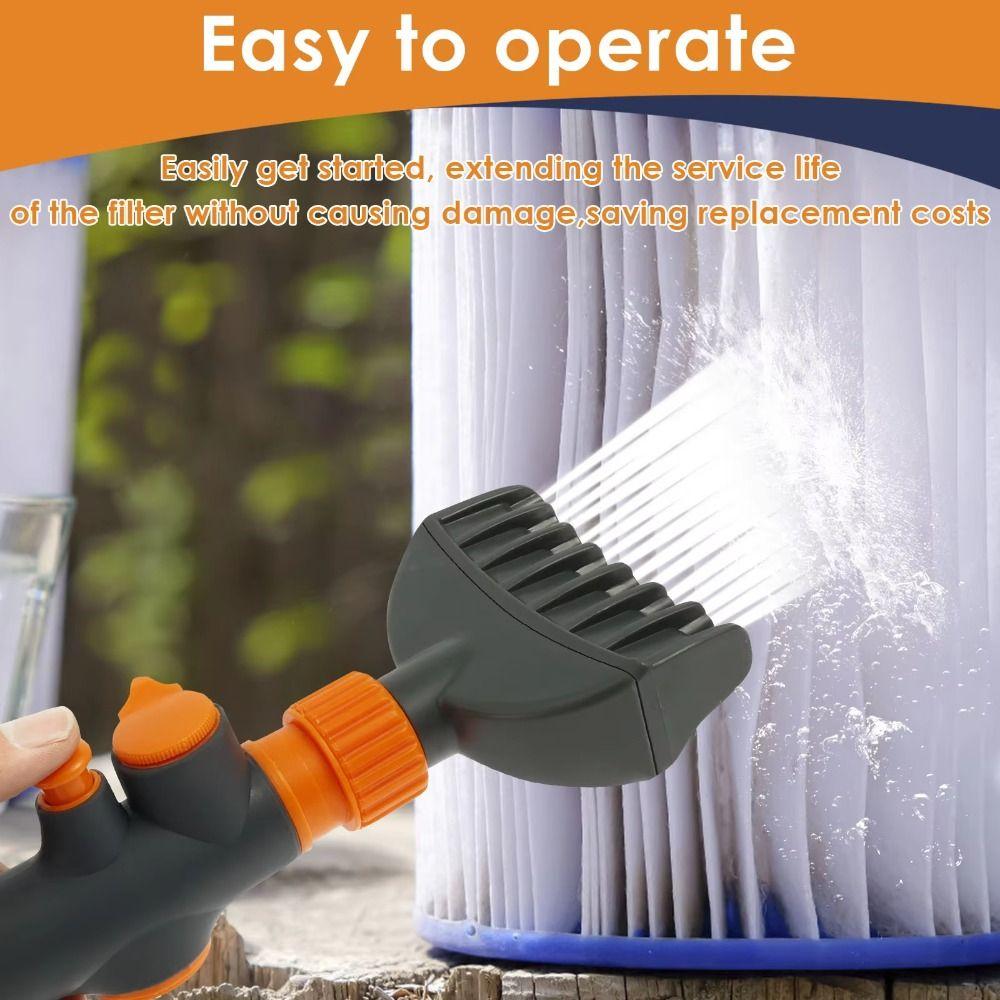 Removes Debris Pool Cartridge Cleaner Handheld Hot Tub Filter Clean Brush  Cleaning Tools
