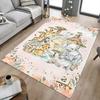 1PC Safari Flowers Extra Large Non-Slip Floor Carpet, Office, Family, Bedroom, Studio - Large Area Rug,Longlasting Material-K0398