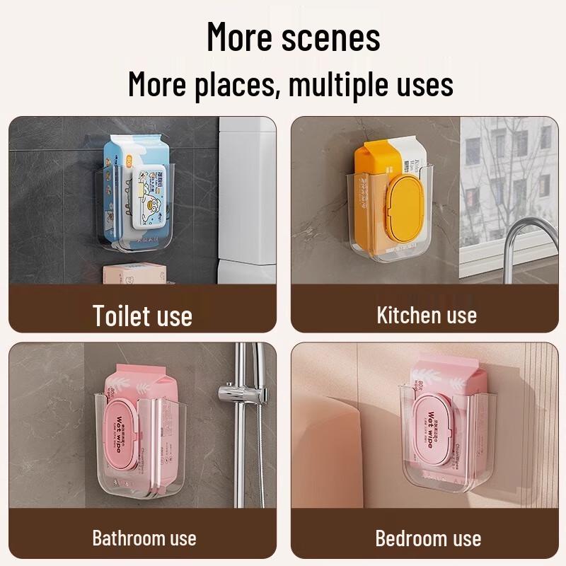 Wall-Mounted Transparent Wet Wipe Dispenser