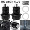 Aluminum Magnetic Oil Drain Plugs Magnetic Sump Nut Screw Engine Drain Nut Bolt  Universal Car