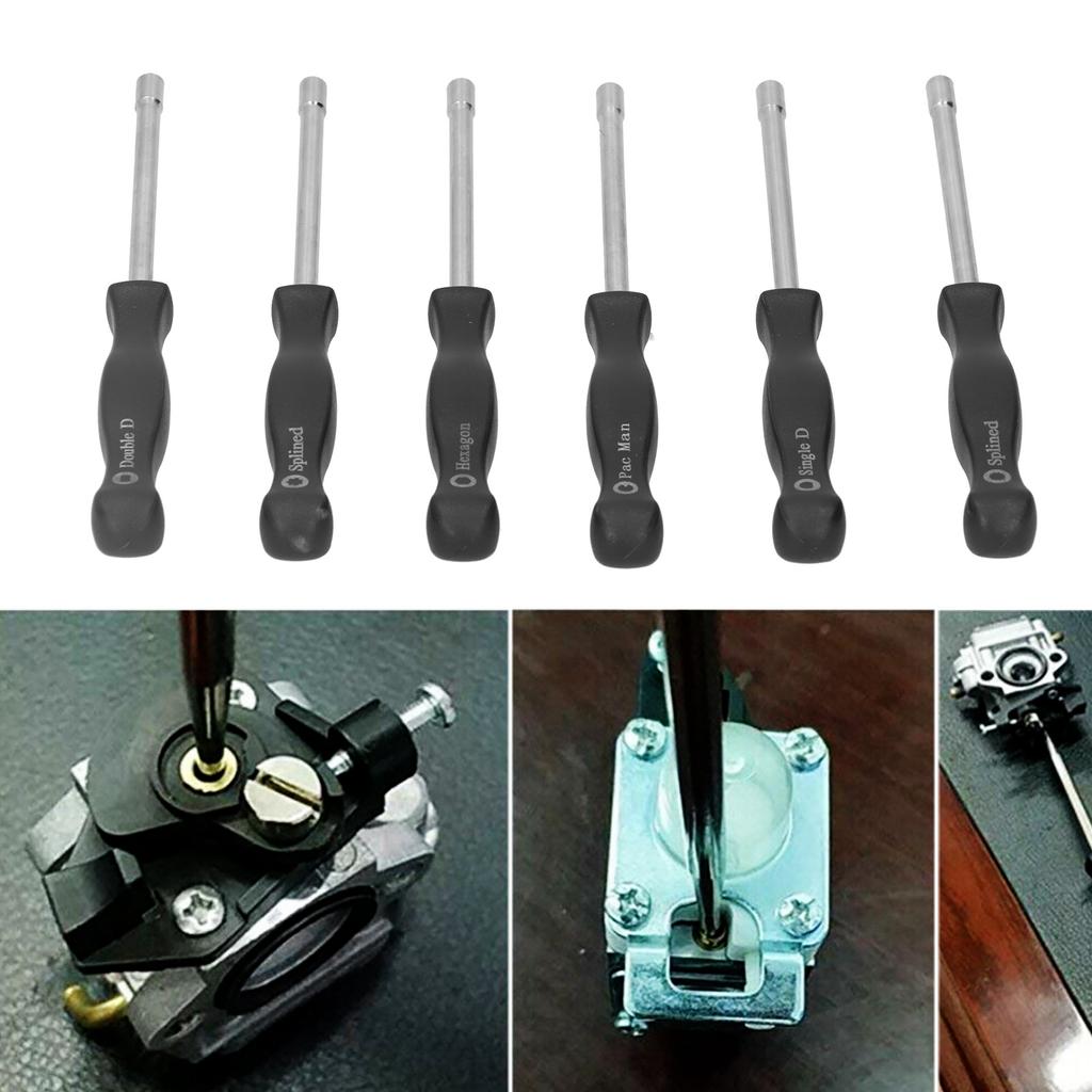 6PCS/Set Carburetor Adjustment Tool Kit Carburetor Adjustment Screwdriver Garden Tool