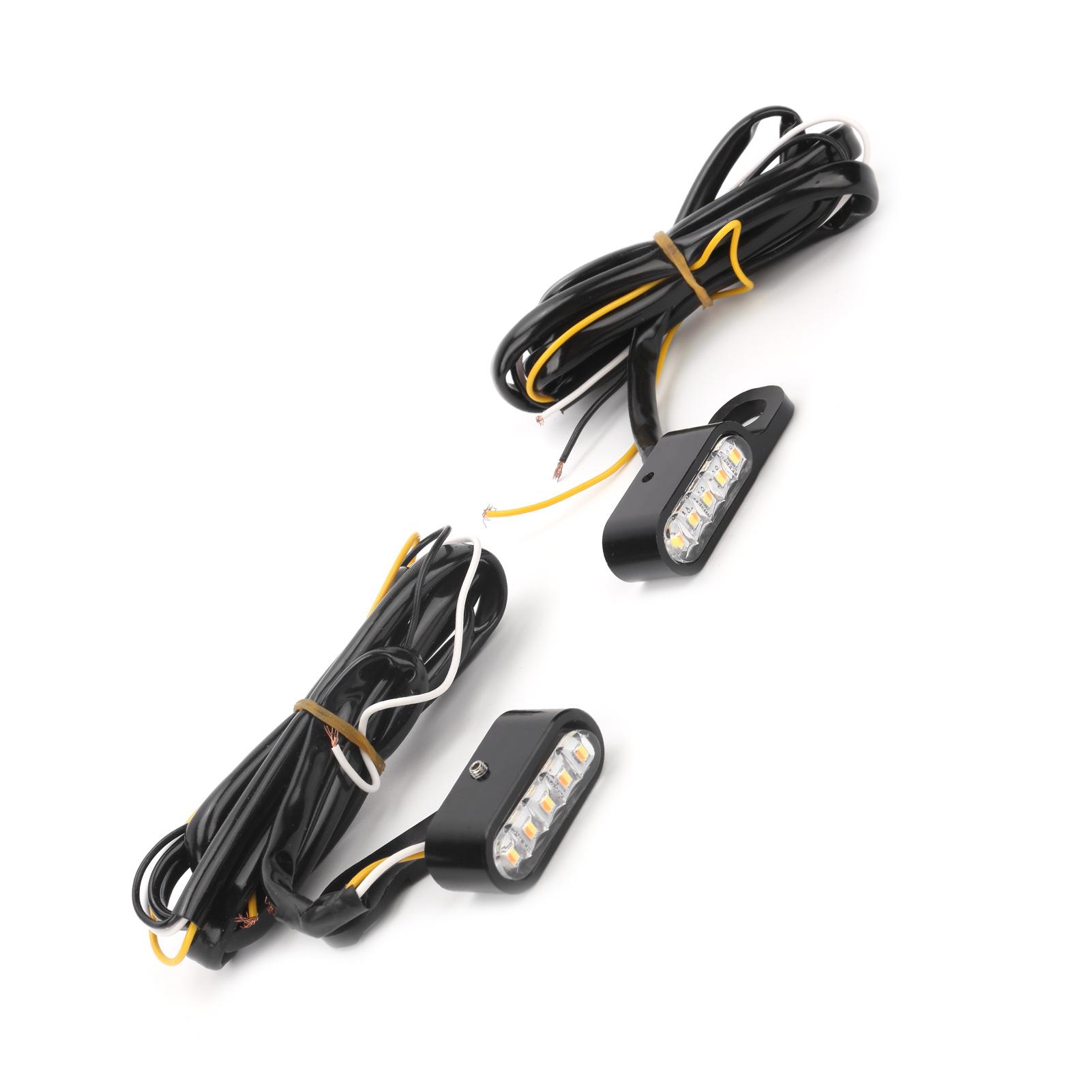 

2Pcs 12V Turn Signal Light Motorcycle LED Indicator Lamp Fit for XL 48 72 1200 883 2004‑2020
