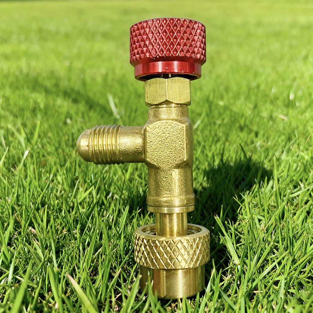 Fluoride Safety Valve Metal Air Conditioning R410 Refrigerant Charging Valve for Maintenance