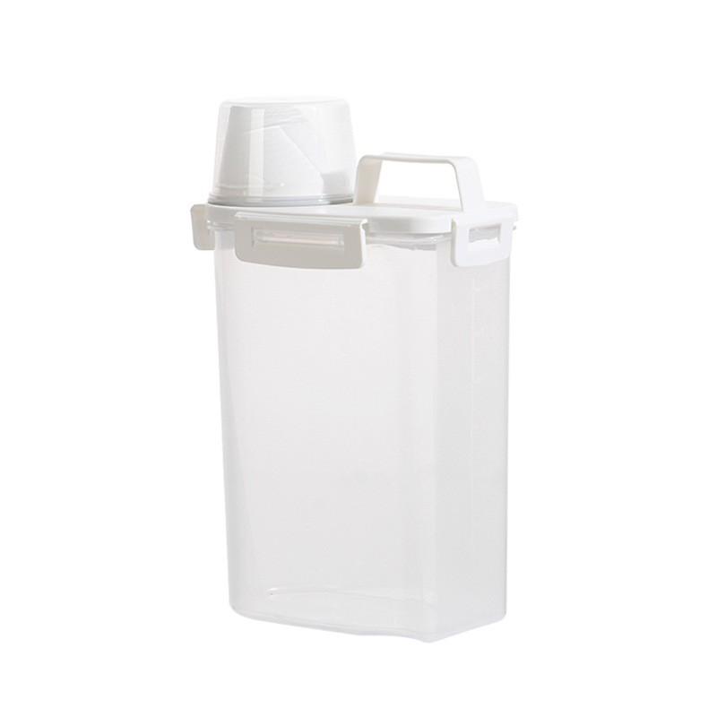 

1 insect-proof and moisture-proof sealed storage tank with lid, food storage box, kitchen storage box. белый