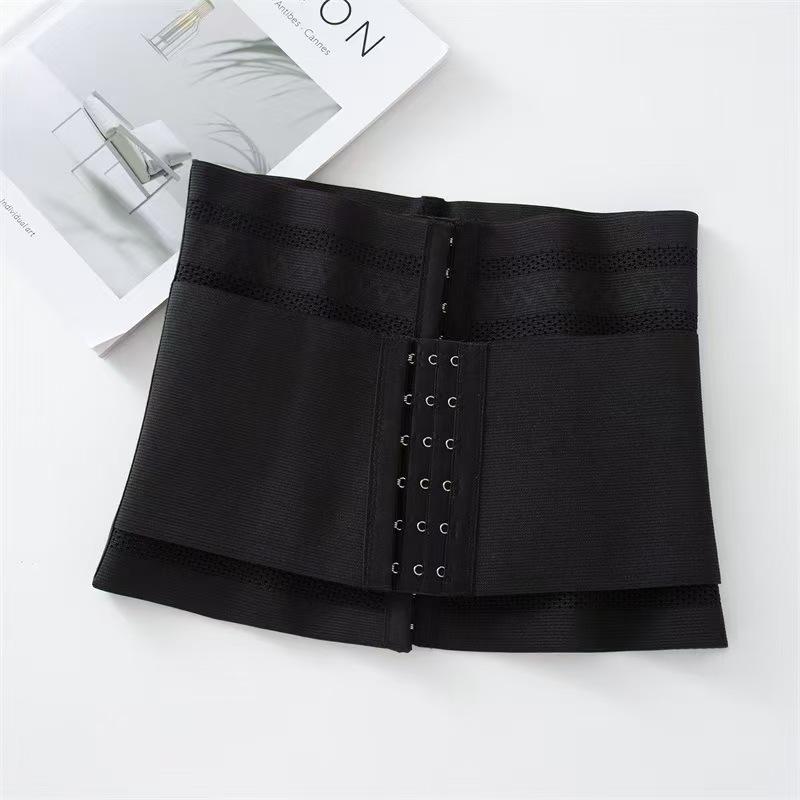 

3-Row 12 Button Velcro Waist Strap for Strong Body Shaping, Fitness Exercise, Waist Protection, Postpartum Shaping, Waist Strap чорний