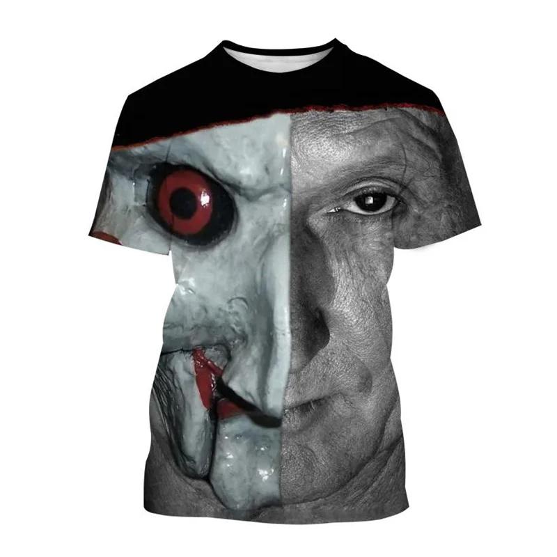 Horror Movie Saw X T-shirt 3D Printed Man Women Fashion Oversized Short Sleeve T Shirts  Men Tops Unisex clothing