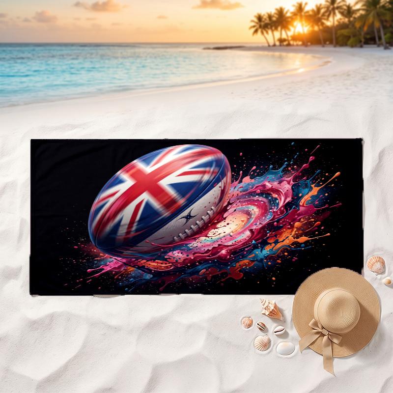 Sports Ball (1) Soft and comfortable beach towel perfect for vacations and poolside use an ideal gift for summer holidays