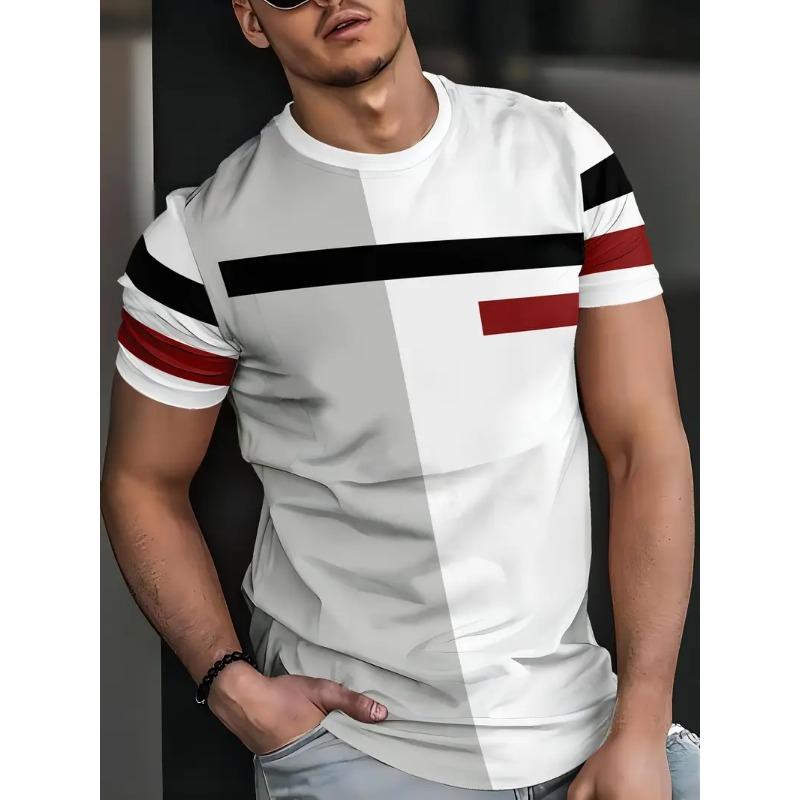 

Классическая мужская футболка с графическим принтом, для улицы, повседневная, с круглым вырезом, с коротким рукавом, топ, уличная мода, футболка мужская, одежда оверсайз 5XL