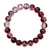 Popular 10mm Ice Transparent Gradient Cracked Beaded Bracelet - Soft Glass Wrap Design