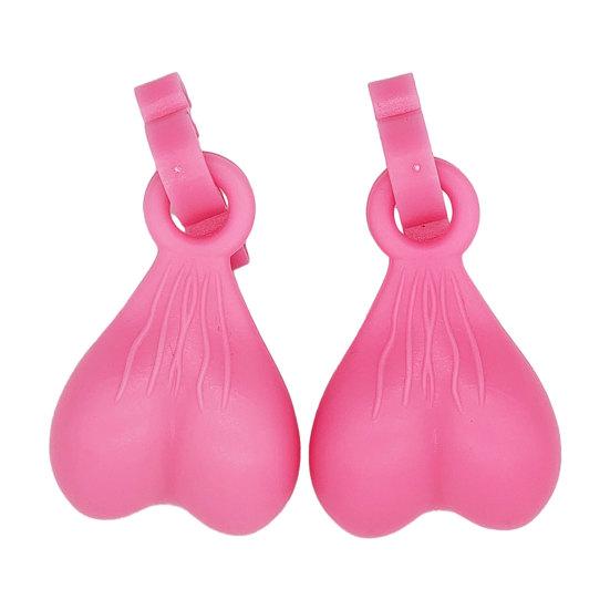 2 Pcs Shoe Nuts for Hole Shoes Funny Ball Sack Shoe Charms Novelty Shoe Gag