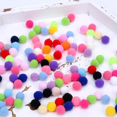 Vogue Hochzeitsdeko DIY Kinderspielzeug Schmuckzubehör 18/25mm Heimschmuck Weicher Mehrfarbiger Plüschball Kleidungsdekoration Pompons Pompom Flauschiger Ball