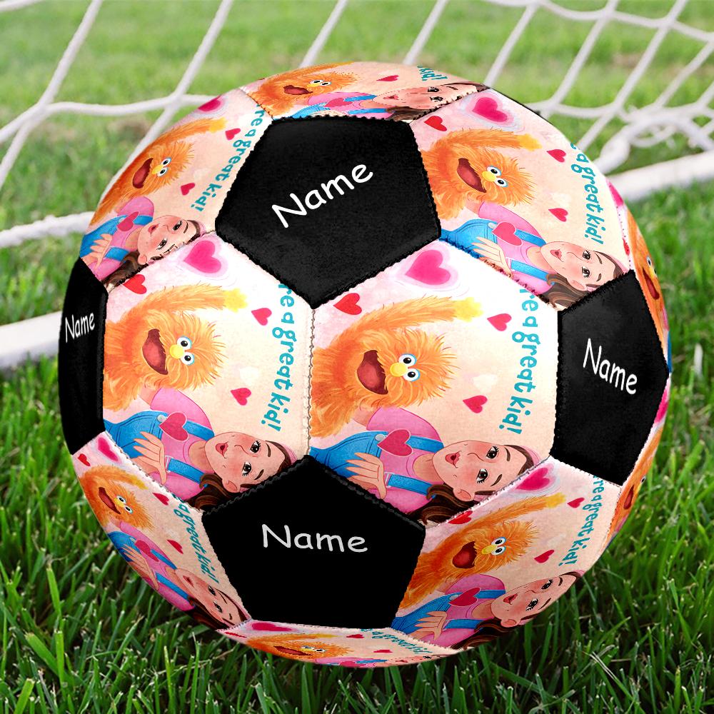 Nome Personalizzato Sig.ra. Pallone da Calcio Tema Rachel Taglia 5, Adatto Sia per Partite Indoor che Outdoor, un Regalo Adatto a Tutti.
