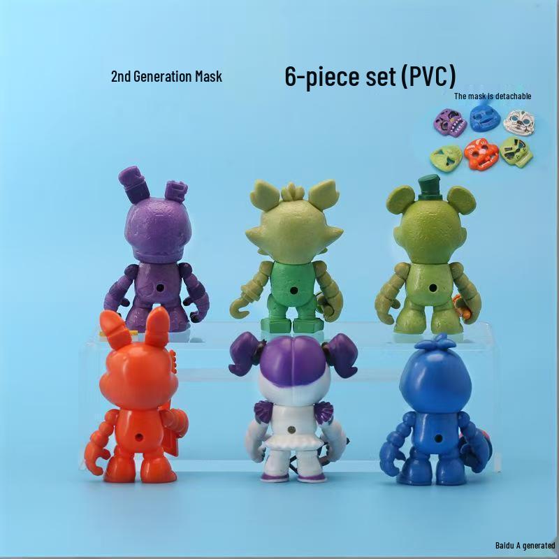 Five Nights at Freddy's Anime Nachtbär Halloween Figur - Trendiges Spielzeug Blind Box